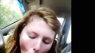 Teen Sucks Off Sugardaddy In His Car
