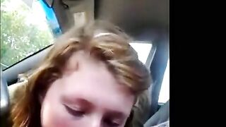 Juvenile Sucks Off Sugardaddy In His Car