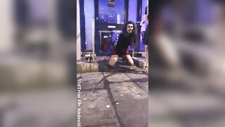 Drunk sidewalk pee - Public Pee
