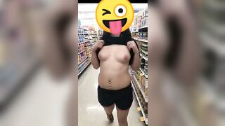 Public Flashing: Flashing in store??