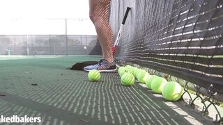 Public Flashing: Upskirt at the tennis courts