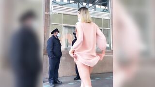 Flashing in front of cops - Public Flashing
