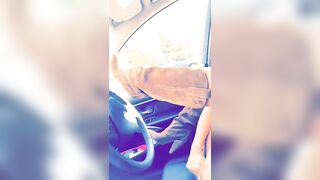 Public Sex: Masturbating in the car near a store ??