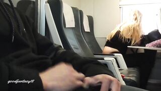 UNKNOWN +REAL TRAIN = CUMSHOT IN THE MOUHT - Public Sex