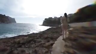 So Hot!! Risky Public Sex on cliff in Spain - Public Sex
