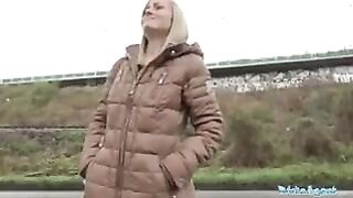 Public Agent - Blonde horny babe from Police after fucking in outdoors - Public Sex
