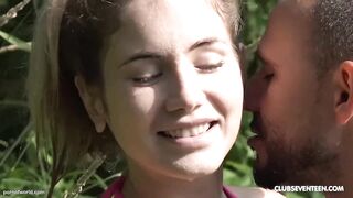 Teen likes it RAW in nature. pornstar Mary Rock - Public Sex