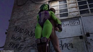 She-Hulk thighjob (Nappana) - Fortnite, Hentai, rule34