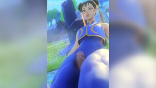 Chun-Li's Thighjob animation (NO1NSFW)