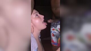 Pawg Blowing Bubbles On Dick