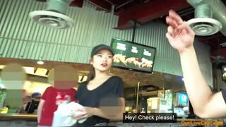 Asian Waitress Girl Dreams - Free Use