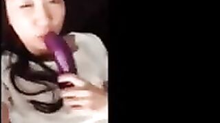 Korean girl loves eggplant ?Y?Е - Korea