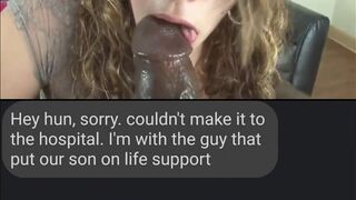 Your girlfriend sent you this video while you were in the hospital with your son - Fucked Up Porn Captions