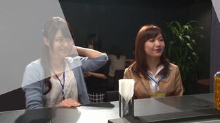2 coworkers share a quiet drink - Funny JAV