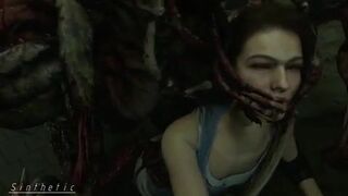 Jill Valentine used to breed (Sinthetic) - Girls Brutally Used