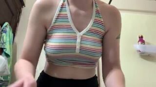 Invisible nipples plus a titty drop? Could it get any better???  (F19) - Ghost Nipples