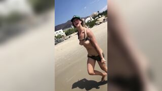 Had my to make my beach run exciting somehow - Girls Doing Stuff Naked