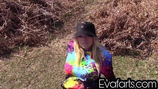 Camping Outdoor Farts! - Girls Farting