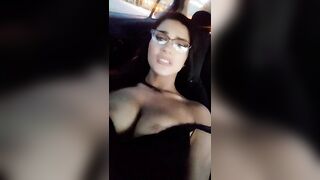 Touching myself in car - Snapchat