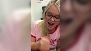 Pretty Blonde Can'T Wait For Him To Cum - Girls Finishing The Job