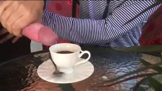 She likes extra cum with her coffee... - Girls Finishing The Job