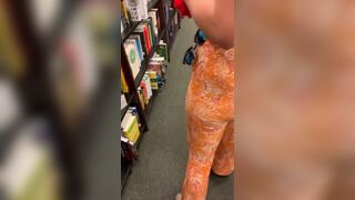 At the book store showing off for you - Girls In Flare Pants