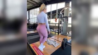 Deadlifts, with a bounce - Girls In Yoga Pants