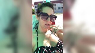I get so horny on a beach ‍♀️ - Female Masturbation