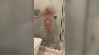 Enjoying my morning shower!!! - Girls Showering