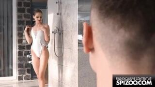 Tiffany Tatum in an open shower - Girls Showering