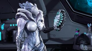 Saryn tries out the "primed breasts" mod - Warframe