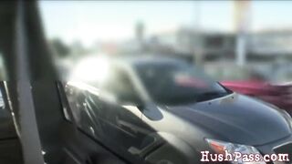 Lichelle Marie Rides A Cock In Rush Hour Traffic.