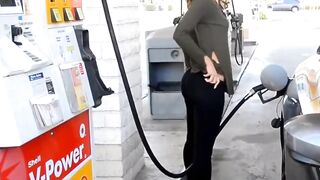 Milf With A Cool Ass At The Gas Station