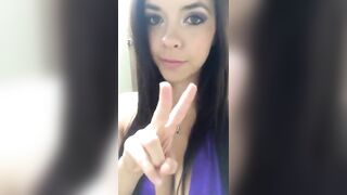 This Sexy Brunette Can't live without Counting Down To Her Flashing