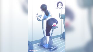 Wii Fit Trainer Having A Short Warmup Before The Brawl