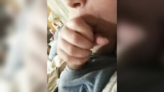 Pulsing Cumshot Right In Her Mouth