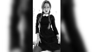 Cosplay: Dani Daniels as a Concupiscent Wednesday Addams