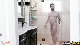 Humorous: How I go into the shower when no one is around.