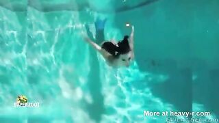 Humorous: Just a mermaid laying an egg as she swims past