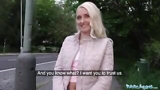 Horny tourist Helena Moeller is hungry for Czech cock - Public