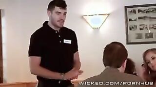 wicked - Pair has sex in public washroom