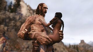 There's more than one way to avoid combat with a giant. - Skyrim