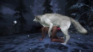submitting to a wolf