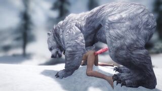 Skyrim: Taken by a snow bear