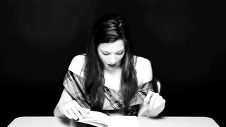 Hysterical Literature - Stoya cumming while reading - "O" Faces