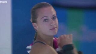 Olympic Games: Tonia Couch cuteness, GB, 10m diving - dive 5