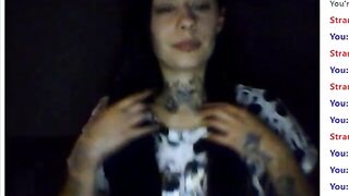 Hot tatted girl with tongue piercing - Sex chats from Omegle