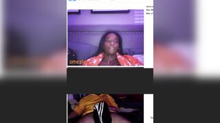 Pt.1 Big WIN! Black beauty shows tits - Sex chats from Omegle
