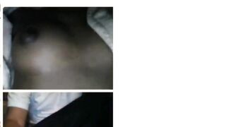 Sex chats from Omegle: Rubbing on her boobs until I cum