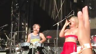 On Stage: Tove Lo showing her breasts at Music Midtown